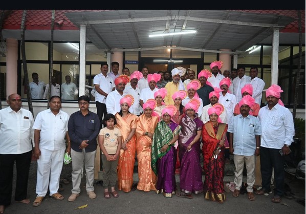 Newly elected members of Janasurajya Shakti felicitated by MLA Dr Vinay Kore